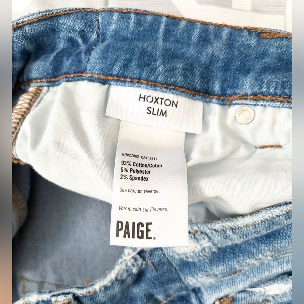 PAIGE Hoxton Slim Jeans Size 30 - Picture 4 of 7